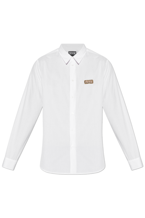 Shirt with logo appliqué od Versace Jeans Couture