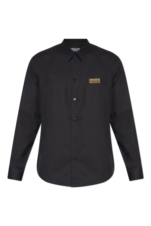 Shirt with logo appliqué od Versace Jeans Couture