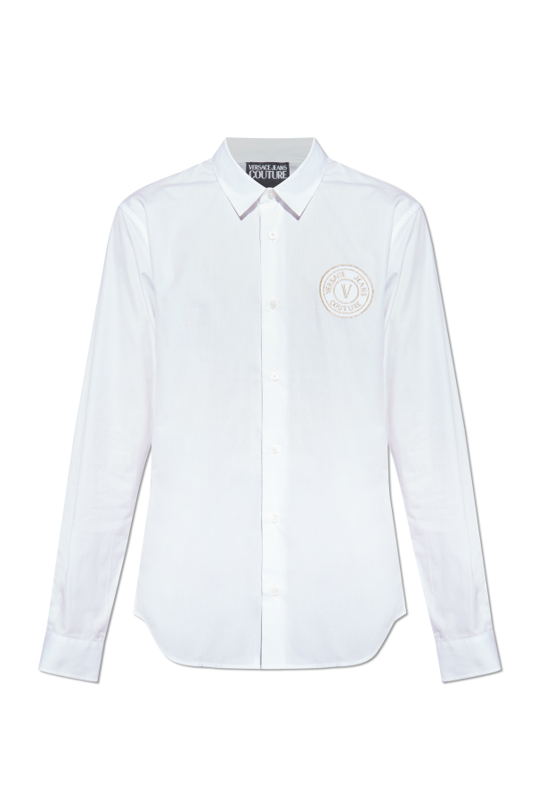 Shirt with embroidered logo od Versace Jeans Couture