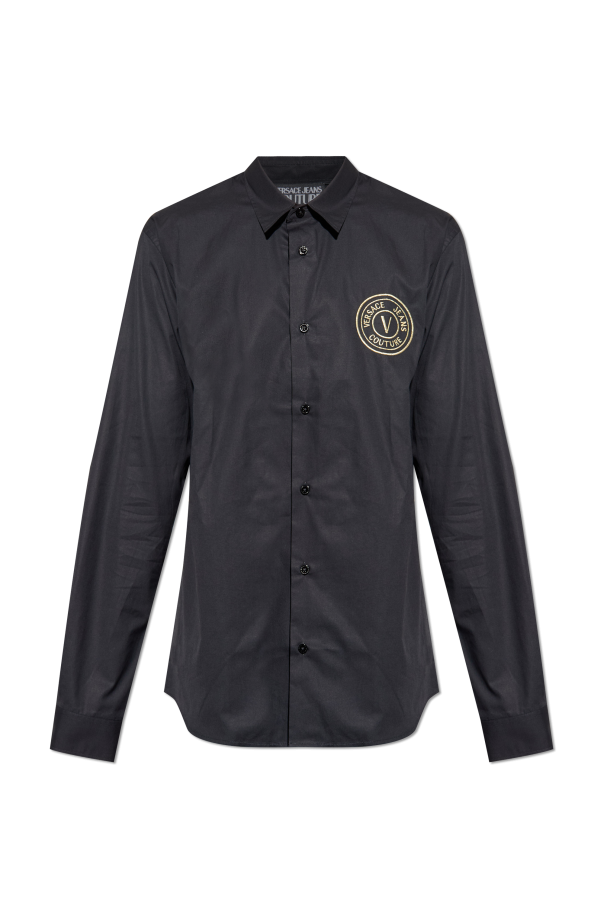 Shirt with embroidered logo od Versace Jeans Couture
