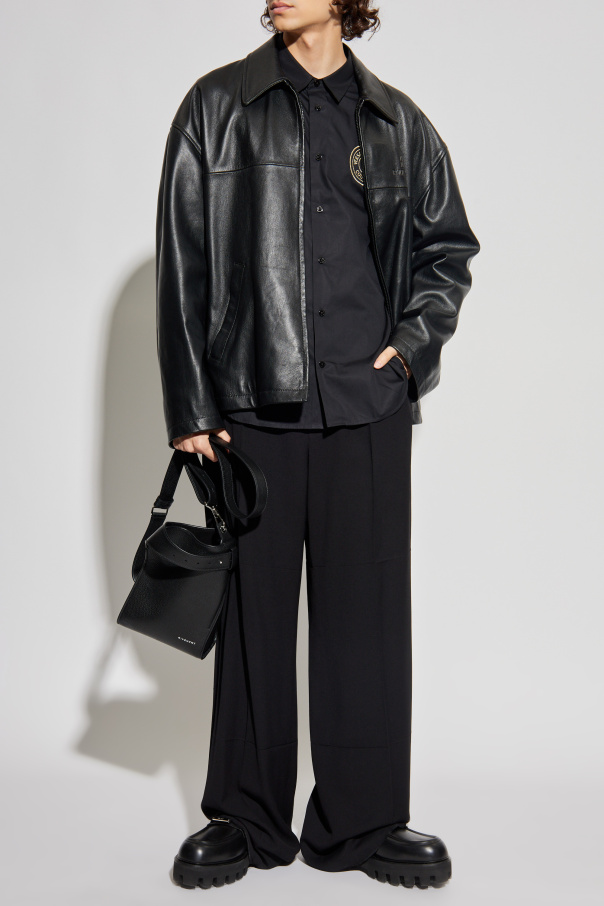 Versace Jeans Couture Hemd mit gesticktem Logo