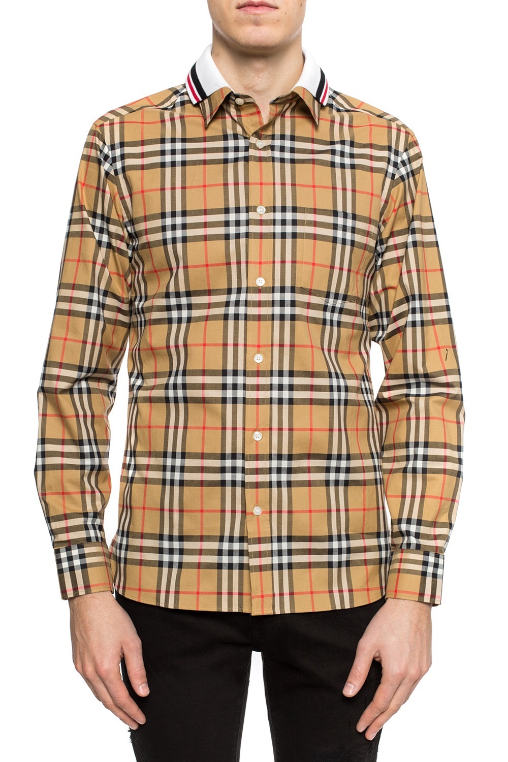 Brown Double-collar shirt Burberry - Vitkac TW