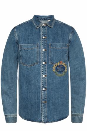 Logo-printed denim shirt od Burberry