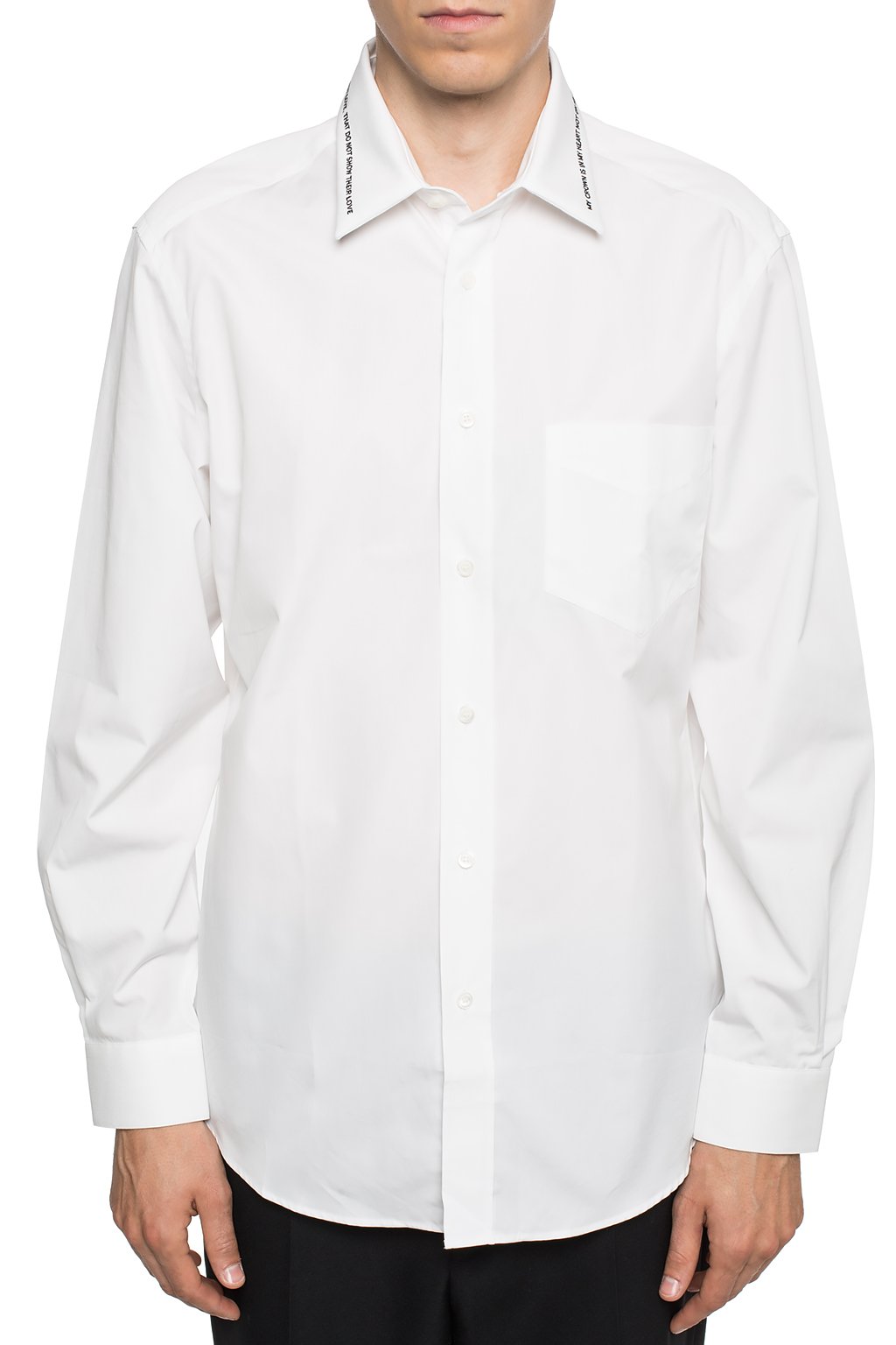 Burberry Men's White Double Collar Shirt - GBNY