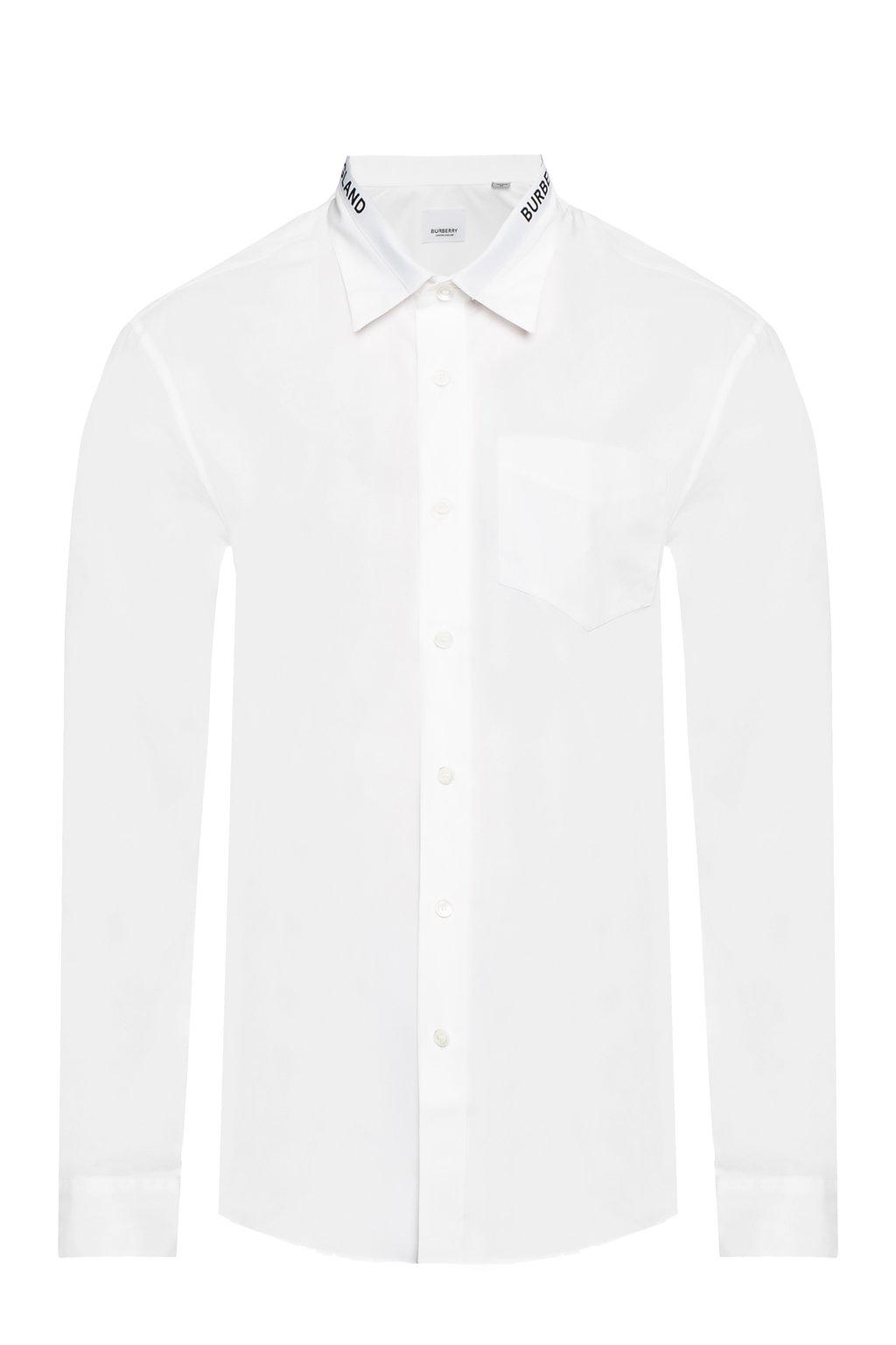 Burberry logo-embroidered Cotton-poplin Shirt - Men - White Casual Shirts - M