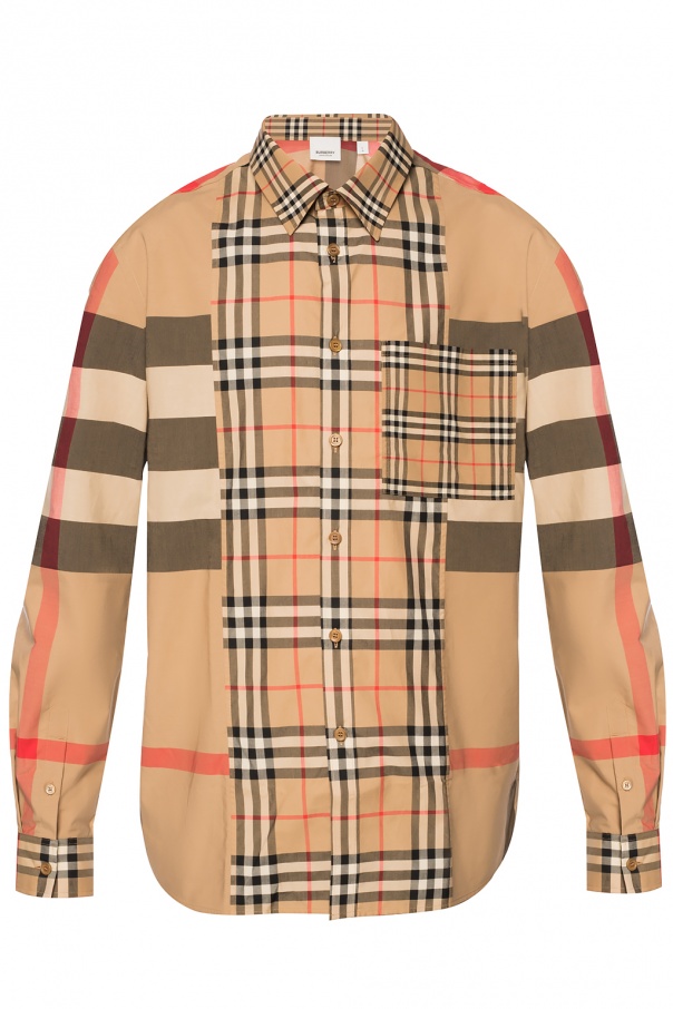 Beige Checked shirt Burberry - Vitkac Italy