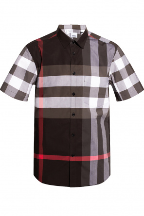 Burberry check wool-jacquard polo shirt
