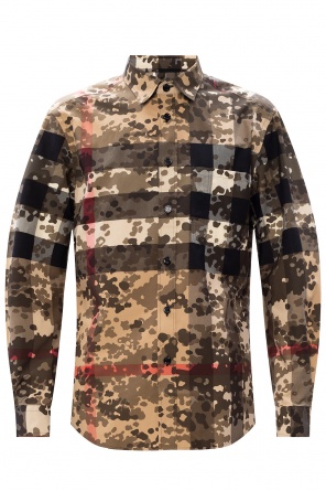 Burberry contrast-sleeve mohair jumper