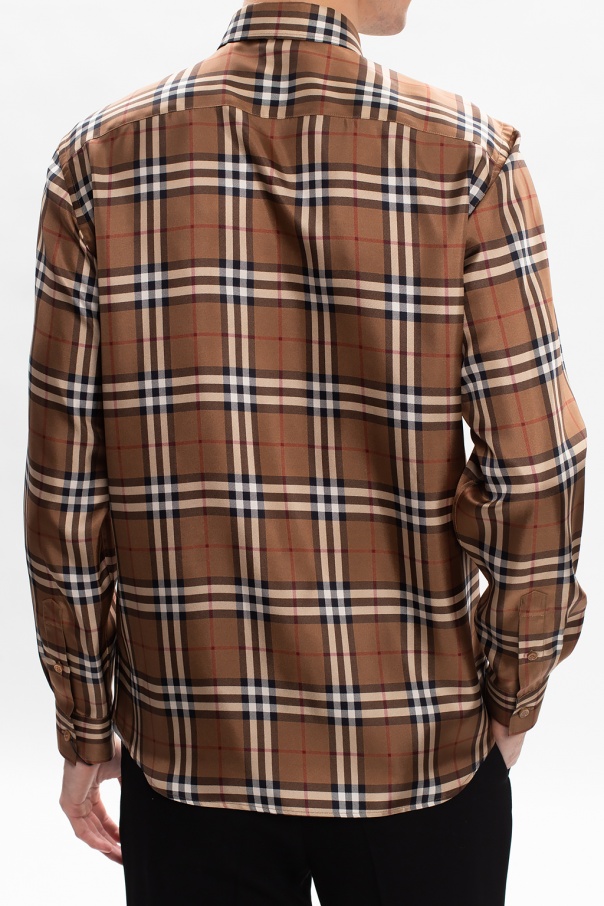 Brown Checked shirt Burberry - Vitkac GB