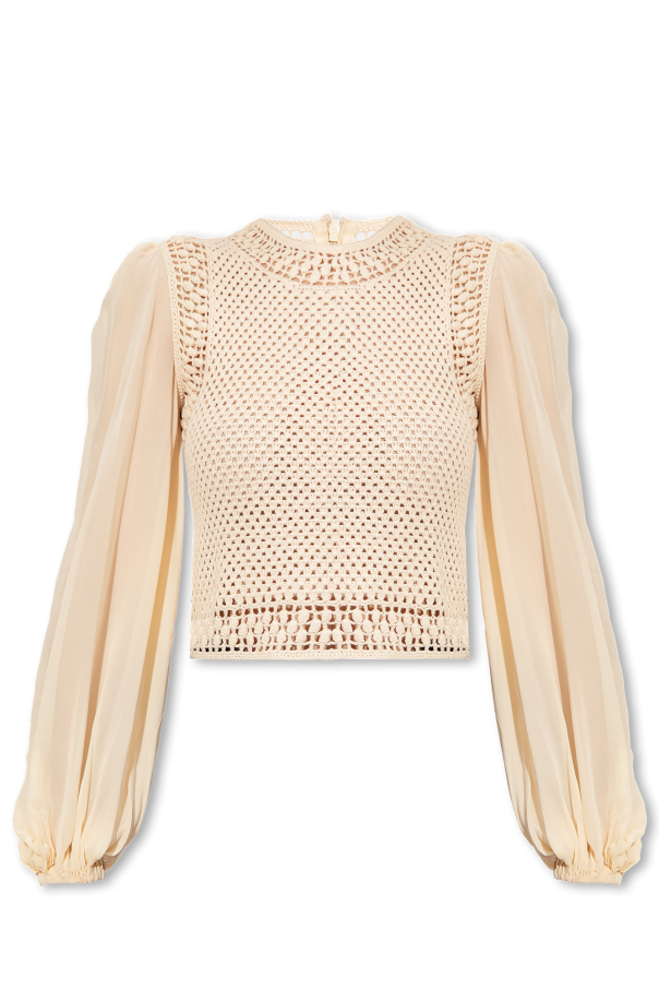 Zimmermann Top with puff sleeves