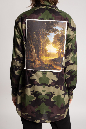 burberry SHOULDER Camo shirt