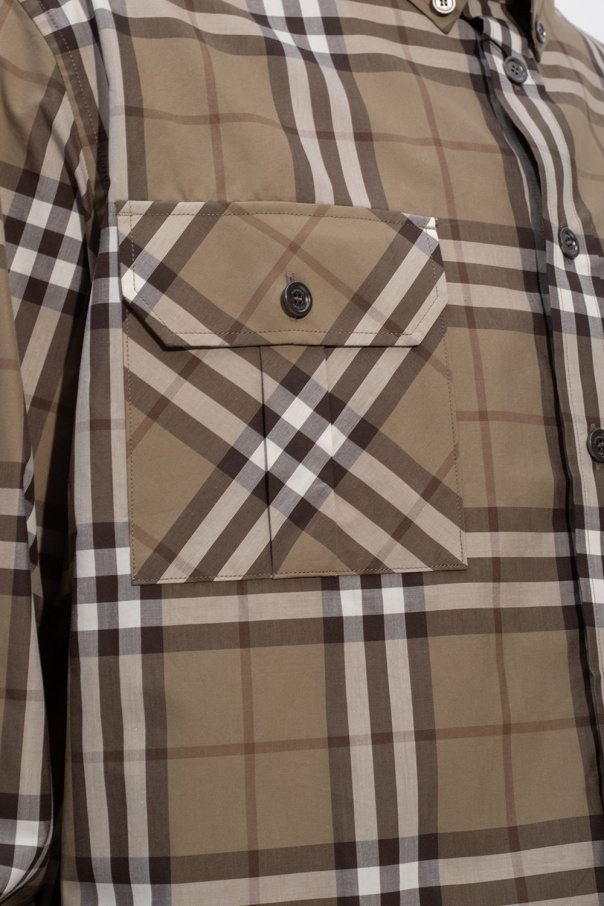 Green Checked shirt Burberry - Vitkac Italy