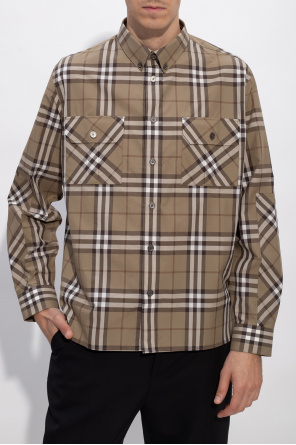 JmksportShops | Burberry Checked shirt | foulard burberry soie modele  gavroche 4 nuances de beige | Men's Clothing