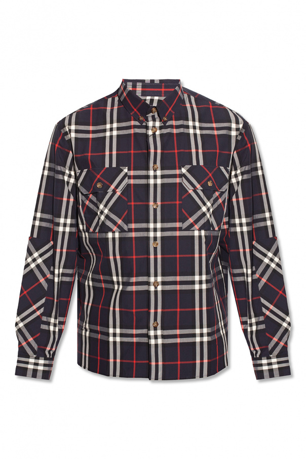 burberry cuir Cotton shirt