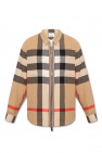burberry kids denny checked wool blend sweater