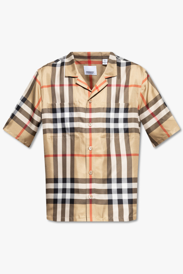 burberry jacquard-woven ‘Reepham’ silk shirt