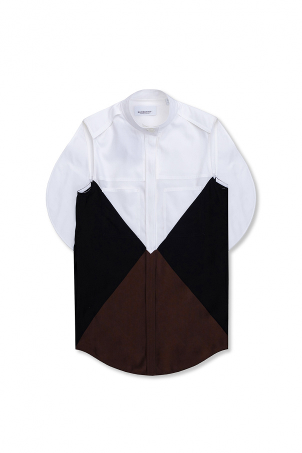 Burberry Shirt with band collar