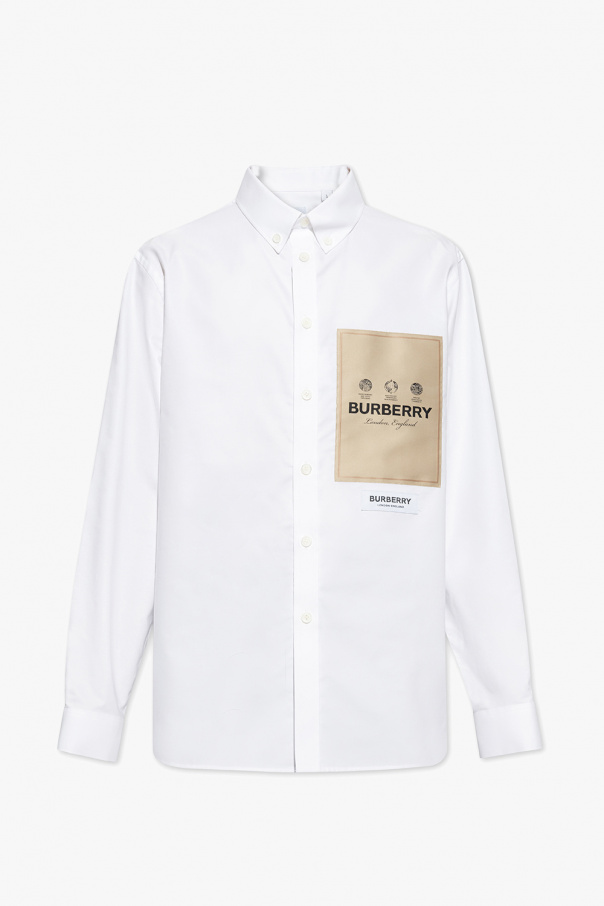burberry Officer ‘Trafford’ shirt with logo