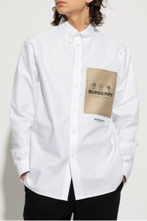 burberry Officer ‘Trafford’ shirt with logo