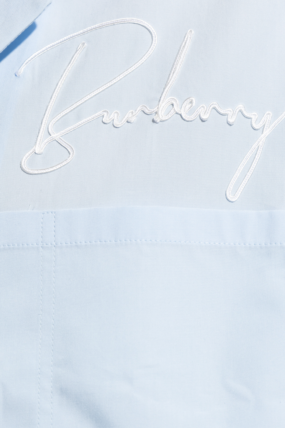 burberry style ‘Releigh’ shirt with logo