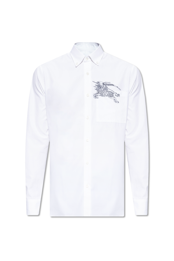 White ‘Fernley’ shirt with logo Burberry - Vitkac GB