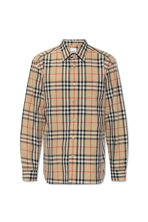 Shirt with ‘nova check’ pattern od Burberry