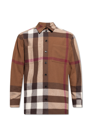 Burberry stripe detail gabardine trench coat