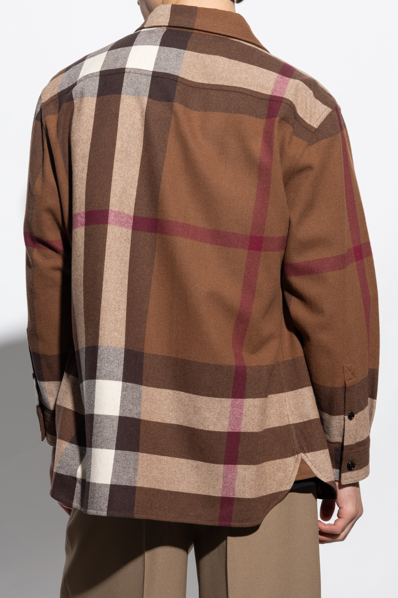 burberry Porte-monnaie ‘Avalon’ wool shirt