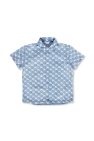 Burberry Kids Denim shirt with short sleeves