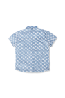 Burberry Kids Denim shirt with short sleeves