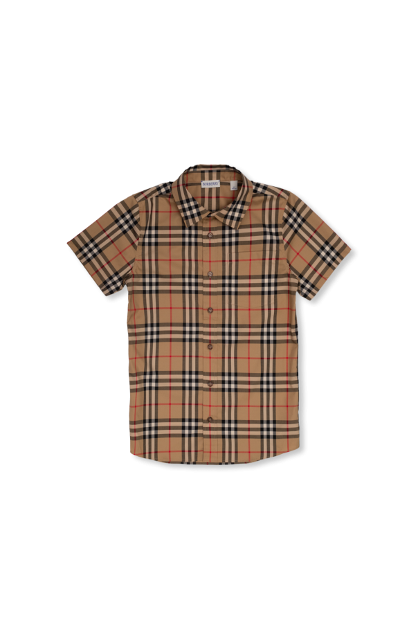 Shirt with short sleeves od Burberry Kids