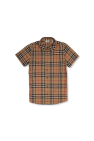 Burberry Kids beige Shirt with short sleeves