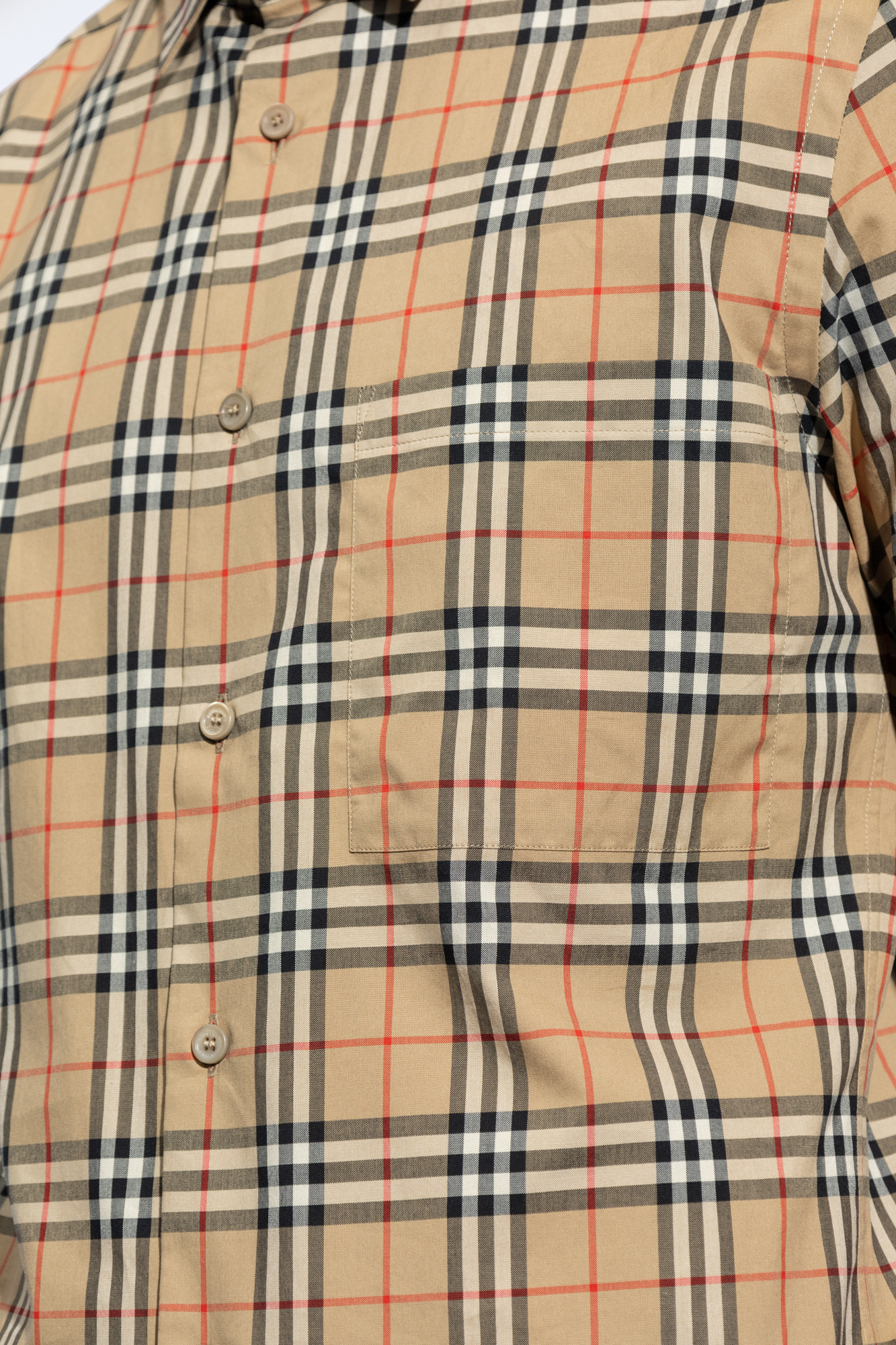 burberry KARDIGAN Shirt with ‘Nova Check’ pattern