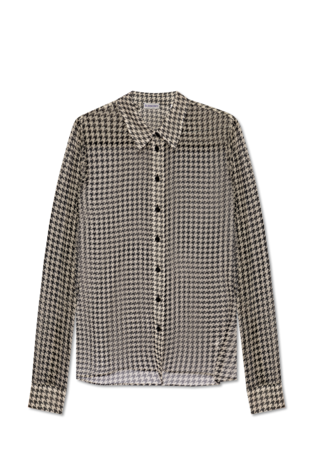 burberry chiffon-lag Silk shirt