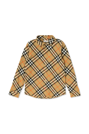 Burberry Kids check pattern shirt