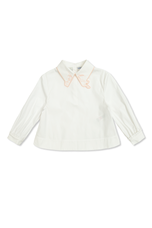 Cotton top with decorative embroidery