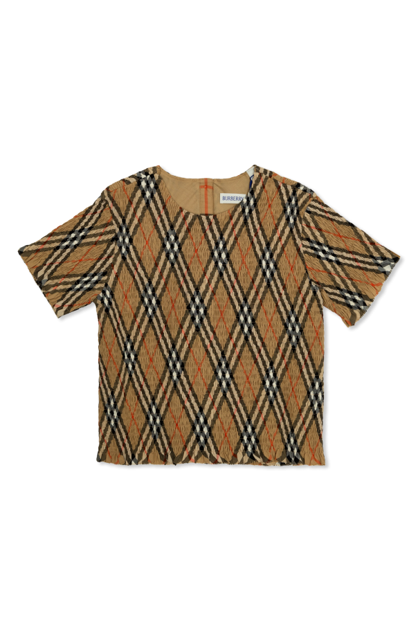 Sweatshirt with Check Pattern, zdjęcie 1 Sweatshirt with Check Pattern od Burberry Kids