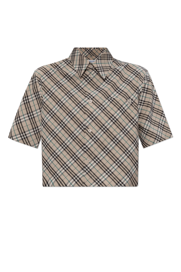 Short checkered shirt od Burberry