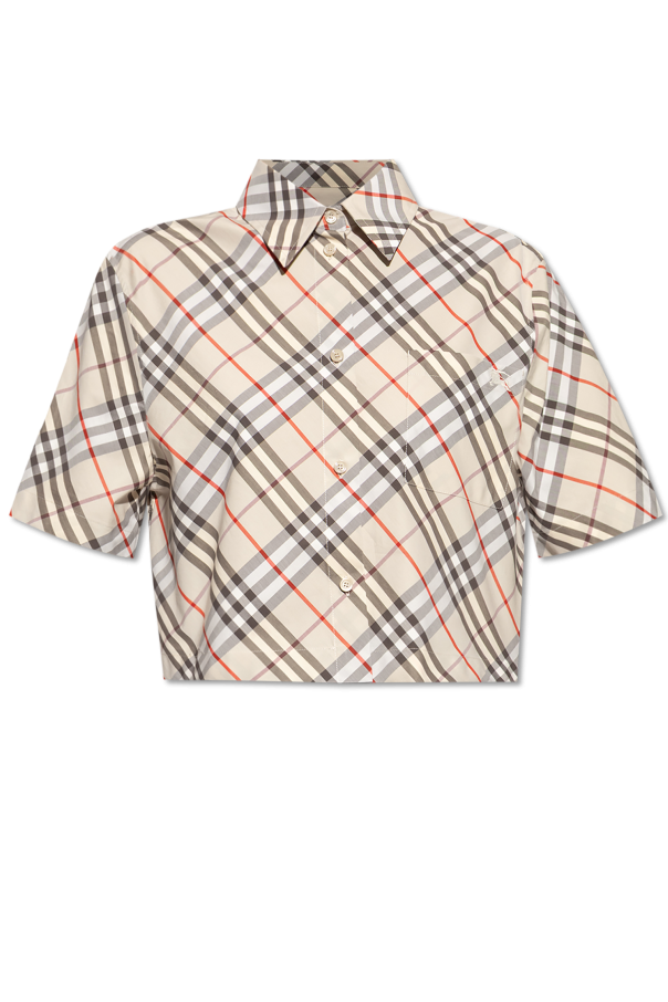 Short checked shirt od Burberry
