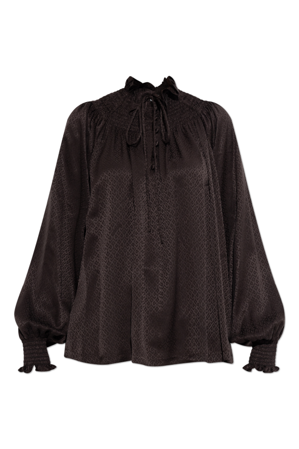 Silk top with ruching od Burberry