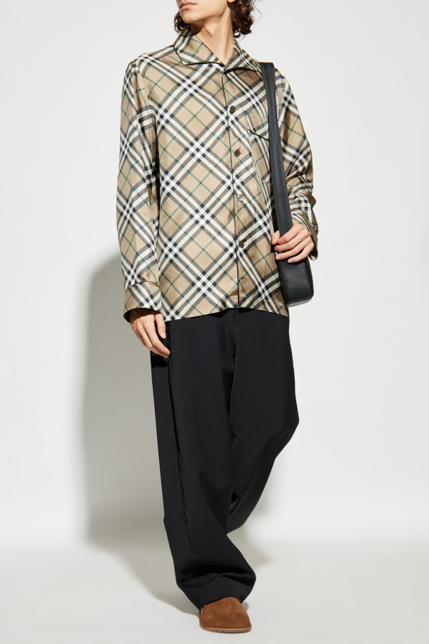 Burberry Silk shirt with check pattern