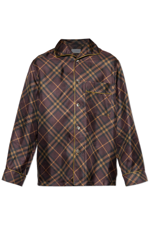 Seidenhemd mit Karomuster