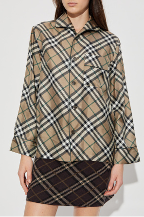 Burberry Silk shirt with a check pattern