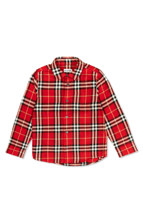 Camisa com padrão aos quadrados