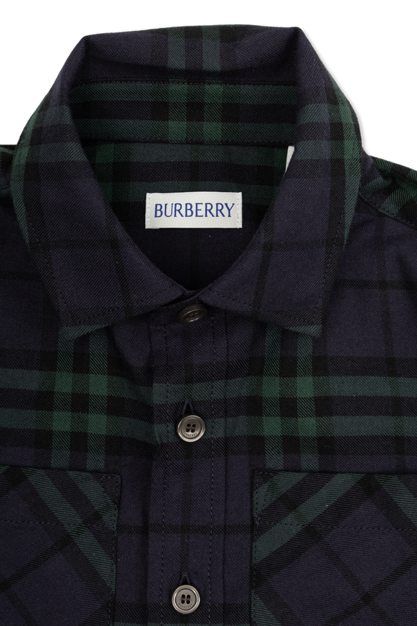 Burberry Kids Camisa com bolsos