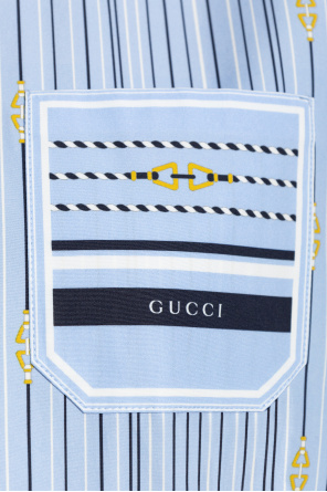 Gucci Koszula ze wzorem w prążki