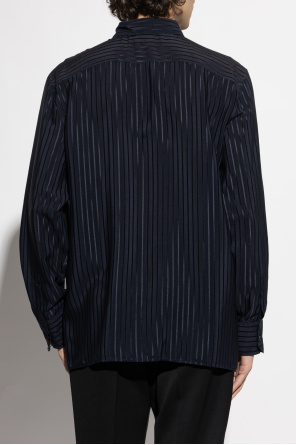 Saint Laurent Seidenhemd mit Streifenmuster