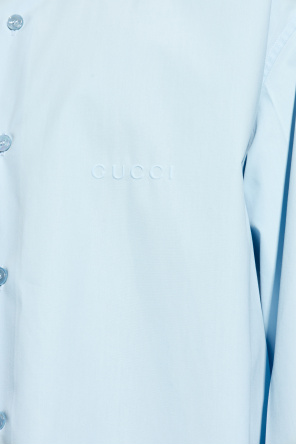 Gucci Cotton shirt with embossed logo