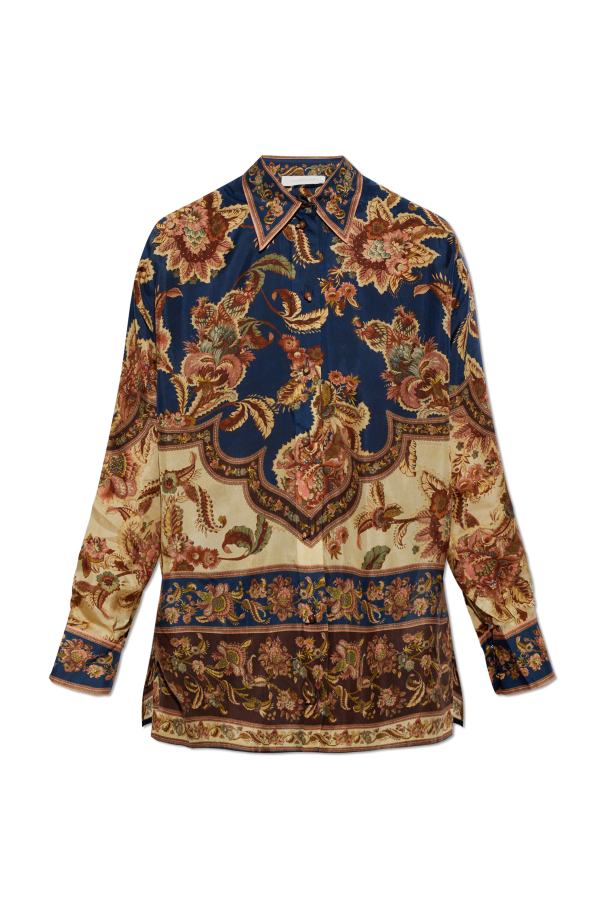 Silk shirt with print od Zimmermann