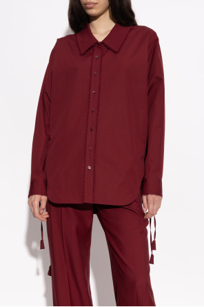 Gucci Camisa con acabado de encaje